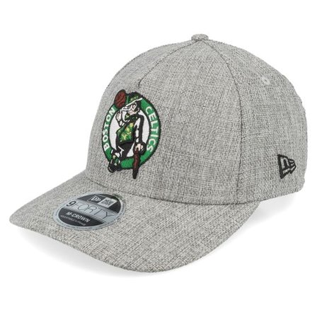 New Era - NBA Grå adjustable Keps - Boston Celtics 9FORTY M-Crown Cotton Weave Gray A-Frame Adjustable @ Hatstore