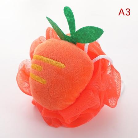 1 stk fruktbaddusjsvamp loufer mesh puffdusjball Co - Perfet A3