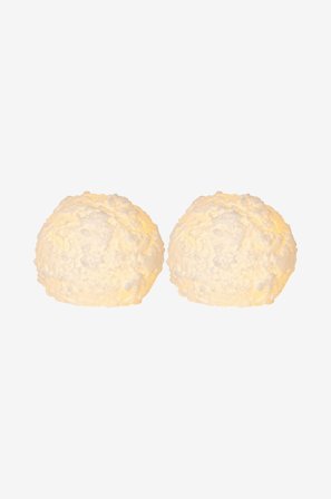 Star Trading - Blockljus 2p Snowball LED - Vit - Dekorativ julbelysning - Från Homeroom
