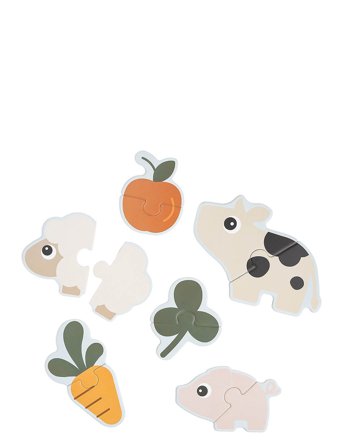 Done by Deer | First Jigsaw Puzzle Set Tiny Farm Colour Mix | GIFT BOX:20X 14.5X 5CM