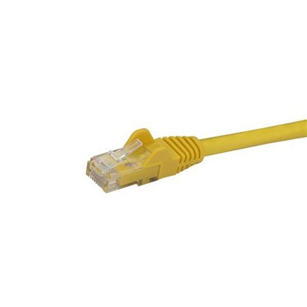 StarTech 10m CAT6 Ethernet Cable, 10 Gigabit Snagless RJ45 650MHz 100W PoE Patch Cord, CAT 6 10GbE UTP Network Cable w/Strain Relief, Yellow, Fluke