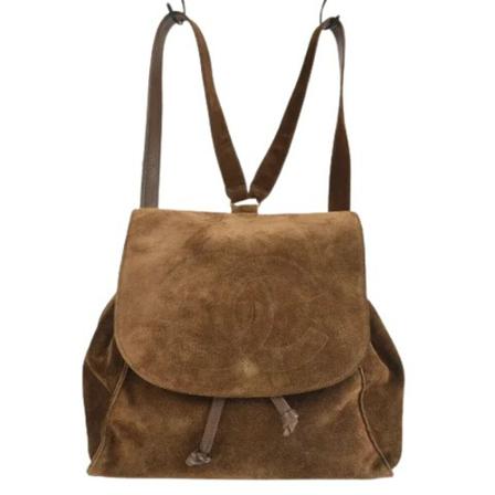 Chanel Vintage, Pre-owned Suede chanel-bags Bruin, Dames, Maat:ONE Size