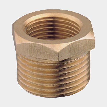 Reducción Guidi Bushing, latón, 1/8" G (BSP) (interior) a 1/4" G (BSP) (exterior)