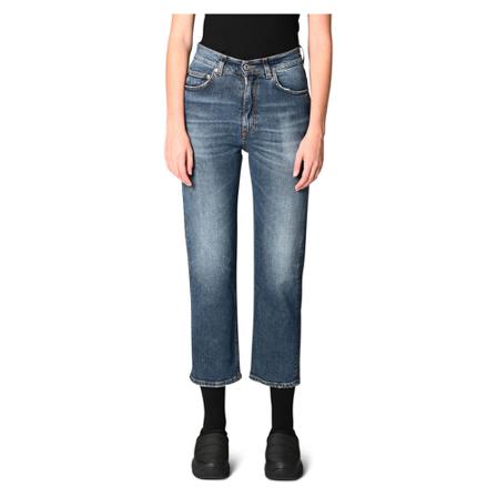 Mauro Grifoni, Straight Jeans Blauw, Dames, Maat:W27