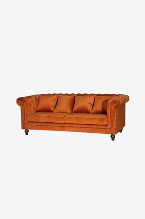 Venture Home - Sofa, Valleta 3-seter - Orange - 3-seters sofaer - Fra Homeroom