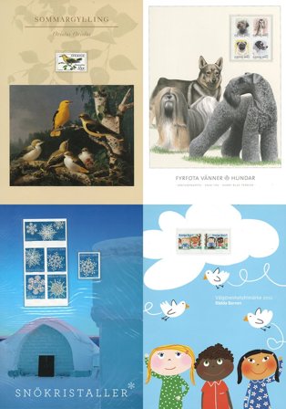 Sverige - Samling af samleark i 2 ringbind - Postfrisk