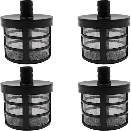 4 STK Rørfiltre Haveslangefilter Vandpumpe Sugefilter Vand til Højtryksrenser
