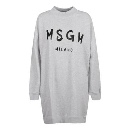 Msgm, Short Dresses Grijs, Dames, Maat:S