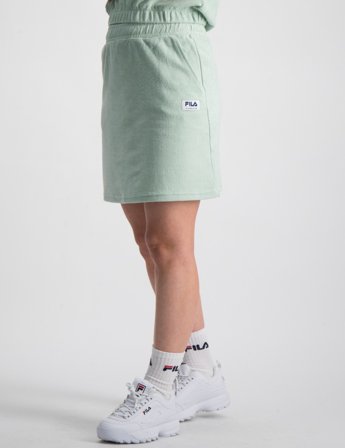 Fila TAGMERSHEIM towelling knit track skirt Zielony Spódnice Dziewczyna - Kids Brand Store