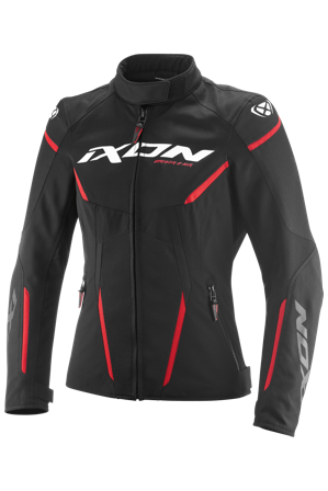 Motorradjacke Ixon Striker 2 Air WP Damen Schwarz/Rot M