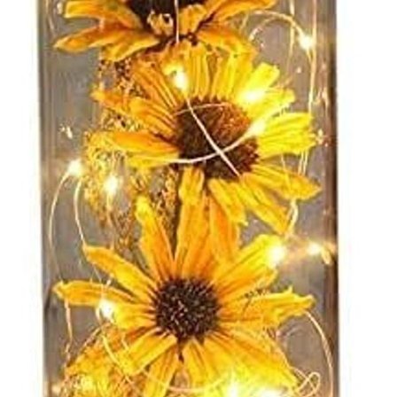Kunstige blomster med LED-lys, sesamblomster er alltid i KLB
