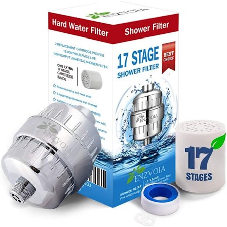17-Stage Shower Filter - Hard Water Softener - 2 hower filter