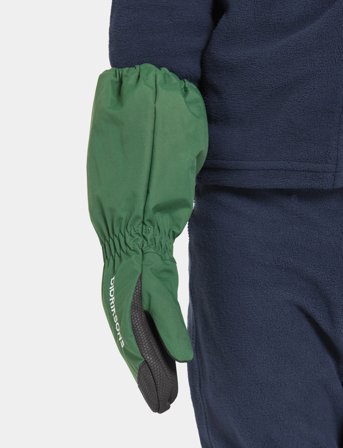Didriksons Shell Kids Gloves 9 - Khaki green - 0-2