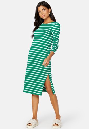 Happy Holly Yulia striped dress White / Striped Klær