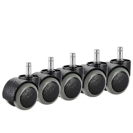 Kontorstol Hjul, 5-pakning, Passer IKEA Stol (10mm x 22mm) Tungt Lastbærende