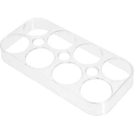 Praktisk æggebakke i plastik til køleskab og æggeopbevaringsboks til æg