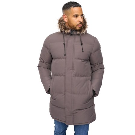 Bewley & Ritch Herr Northbrook Våt Look Vadderad Jacka XL Mörk T