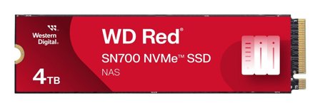 WD WD Red SSD SN700 NVMe 4TB M.2 2280 PCIe Gen3 8Gb/s internal drive for NAS devices