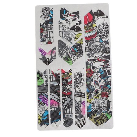 Enlee Pyörän Runko Suojatarrat 3d Polkupyörän Runko Suojateippi Koristeellinen Kalvo Maastopyörä Tiepyöräanime Kuvio