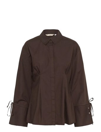 Cuallison Olena Fitted Shirt Brown Culture