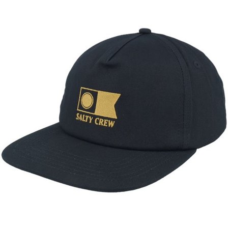 Salty Crew - Svart snapback Keps - Flagship Black Snapback @ Hatstore