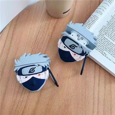 Bandai Naruto 3D silikon Bluetooth case för Airpods 1 2 3 Pro Kawaii Cartoon Anime kringutrustning Presenter