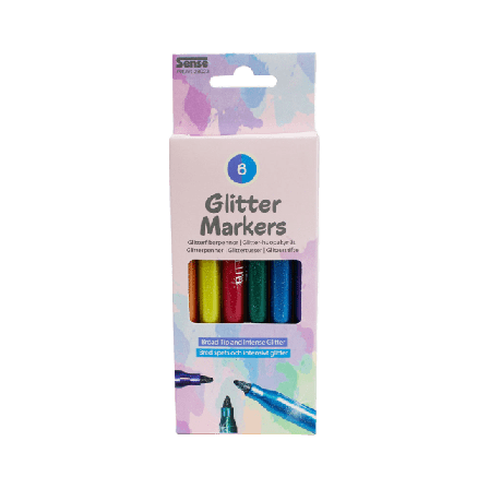 SENSE Glitterpennor, 6-pack Skapa & pyssla ONESIZE