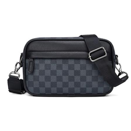 Herre casual skuldertaske læder sport messenger taske personlighed mode lille firkantet taske