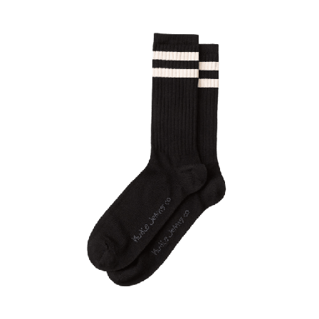 Nudie Jeans Amundsson Sport Socks Strumpor Herr Svart ONESIZE