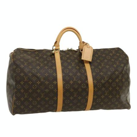 Louis Vuitton Vintage, Pre-owned Keepall Bag Bruin, Dames, Maat:ONE Size,Canvas
