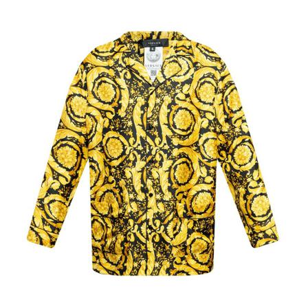 Versace Pyjama top with baroque pattern , Zwart , Heren , Maat: XL
