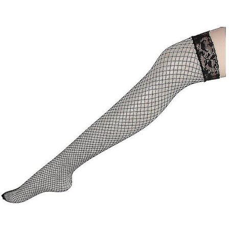 Sexiga Linger Over Knee Strumpor Sexiga Fishnet Spets Nylon Top Mesh Lår Höga strumpor Strumpbyxor Långa strumpbyxor
