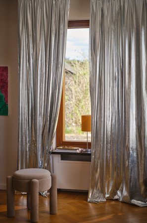 Jotex - Gardin Med Løpegang 2-pk Sølv - REY - Kjøp Multifunksjonsgardiner hos Jotex