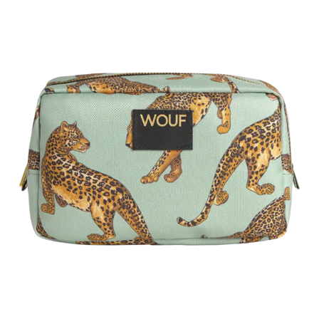WOUF Emerald Leopard Toiletry Bag, 1 stk.