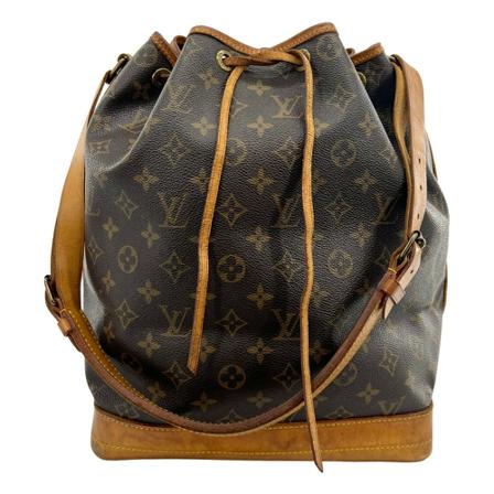 Louis Vuitton Vintage, Pre-owned Noe Monogram Bag Bruin, Dames, Maat:ONE Size,leer