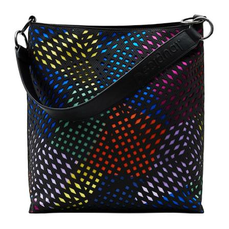 Desigual Tas Maya Butan 22Waxp37 , Zwart , Dames , Maat: ONE Size Shoppers