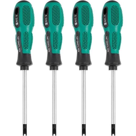 Skruetrækkersæt, U-formet skruetrækker 4 stk./sæt U-formet skruetrækker Magnetisk skruetrækker Slidskruetrækker Multifunktionshåndværktøjssæt CR-V