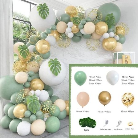 Ballong Arch Kit Sage Green Balloons Garland Kit STYLE 10 STYLE
