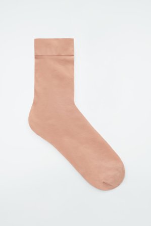 COS Women's Sheer Socks in Beige
