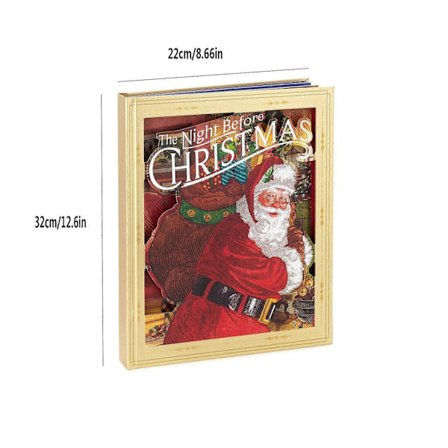 Juleaften - Pop-up Bog med Lys og Lyd