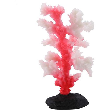 Kunstig koral, akvarieornament, lysende koral anemone akvarie silikone simuleret plante akvarie landskabspleje ornament