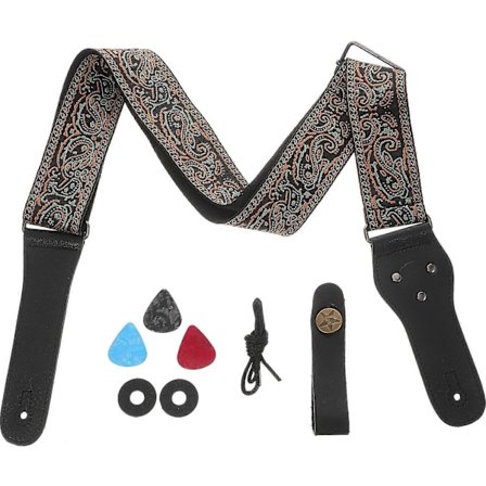 1 Sett Gitarreimsett Dekorative Gitarreimer Akustiske Gitarer Reim med Tilbehør