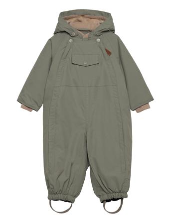 Wisti Fleece Lined Snowsuit. Grs Outerwear Coveralls Snow/ski Coveralls & Sets Grønn Mini A Ture*Betinget Tilbud