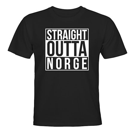 Straight Outta Norge - T-SKJORTE - BARN
