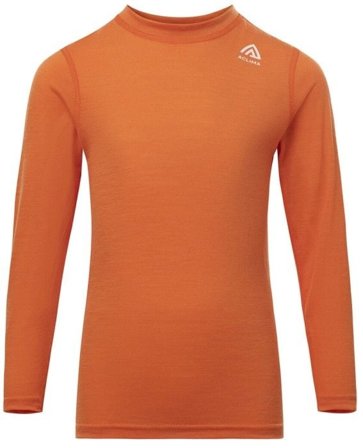Aclima LightWool 140 Crewneck Children Orange Tiger