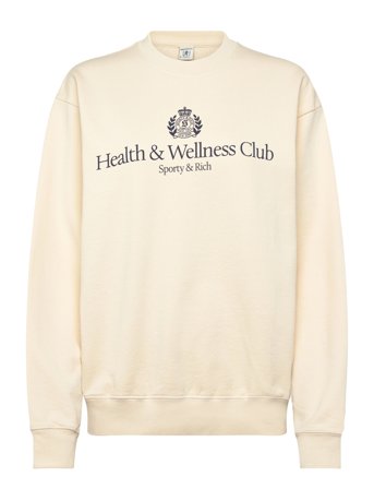 Sporty & Rich H&W Crest Crewneck - Cream - S