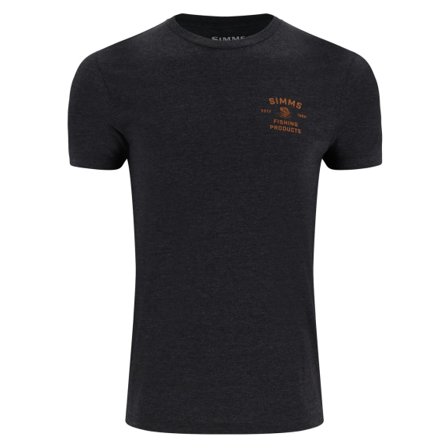 Simms Stacked Bass T-Shirt Charcoal heather - S