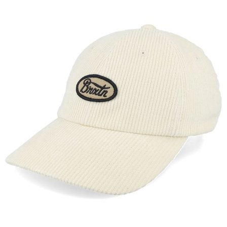 Brixton - Vit unconstructed Keps - Parsons Cap Biscotti Dad Cap @ Hatstore