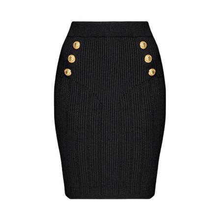 Balmain Short Skirts svart, Dam, Dam, Storlek: S