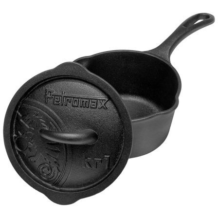 Petromax Støbejernsgryde med låg 1 liter - Sort | KitchenOne